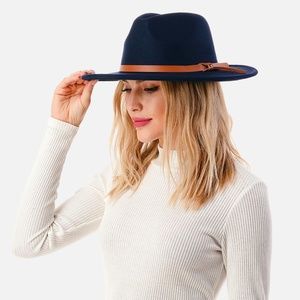 Boho Wide Brim Felt Panama Hat